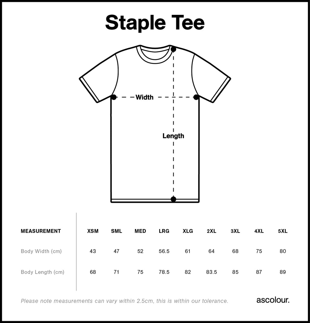 Custom Printed - AS Colour staple Tee